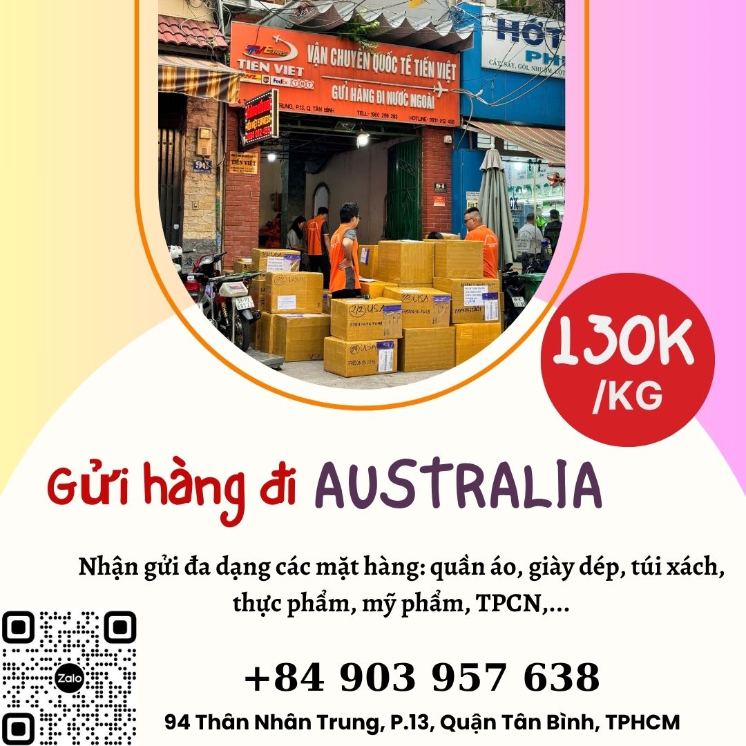 Gửi hàng đi Úc- Tiến Việt Express